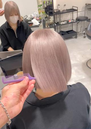 ショート 神戸でブリーチなら puty/レイヤーのヘアスタイル