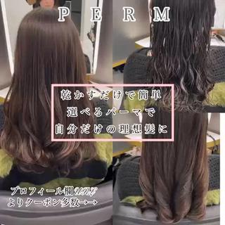 ミディアム カラー パーマ 左藤健人 デジタルパーマ/渋谷のヘアスタイル