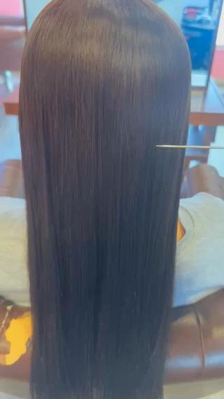 縮毛矯正とカラーを同時に️ 