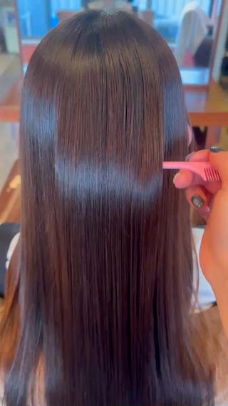 ロング 安達 望のヘアスタイル