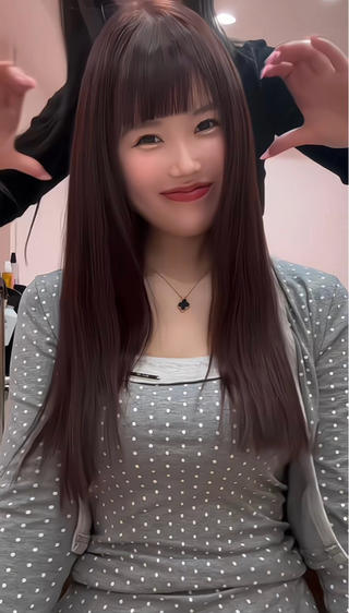 明るめベースでつくるピンクブラウン
春に向けてとっても人気なカラーです！！
イメシャはredに出てくるワンホンちゃん 