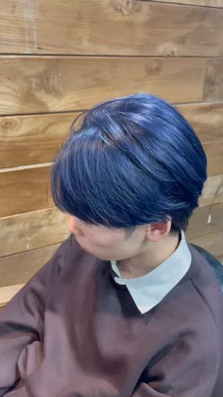 カラー メンズ カラーブリーチ特化 石原勇希のヘアスタイル