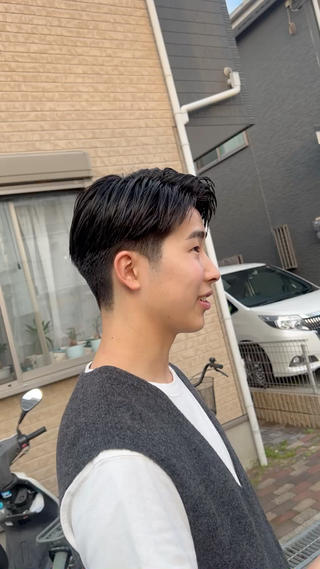 ショート メンズ 稲村 獅童のヘアスタイル