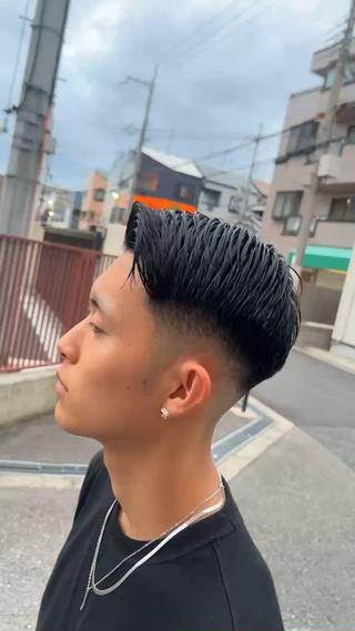 ショート メンズ 稲村 獅童のヘアスタイル