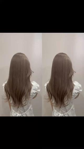 セミロング カラー Y Uのヘアスタイル