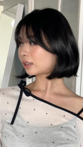 ショート カラー 韓国ボブ/ハッシュ カットKIRAのヘアスタイル
