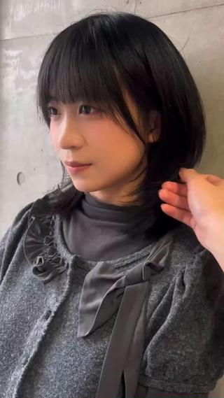 ミディアム 韓国ボブ/ハッシュ カットKIRAのヘアスタイル