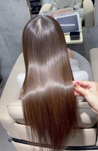 ロング Blue 髪質改善 💎松藤 莉奈のヘアスタイル