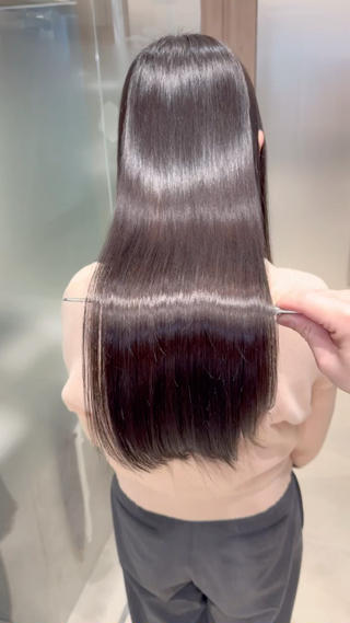 ロング 癖毛救済✂️ボブ /髪質改善ストレートのヘアスタイル