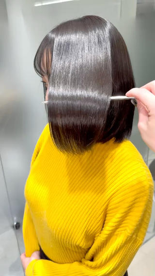ショート 癖毛救済✂️ボブ /髪質改善ストレートのヘアスタイル