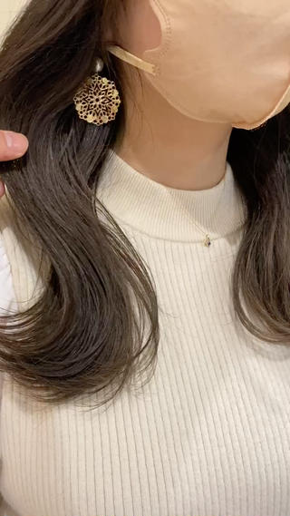 寒色ブラウン
伝わりにくいですが透明感たっぷりです!