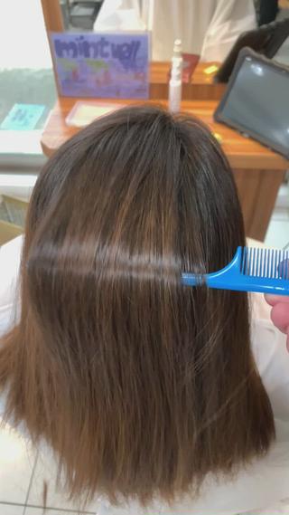 あなたの髪に合わせた極艶ストレートメント大好評 