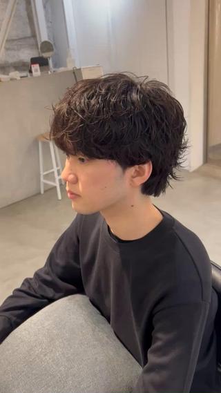 ショート パーマ メンズ メンズパーマ💈藤田 晃志のヘアスタイル