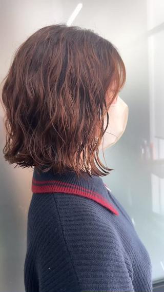 ショート パーマ ラフなパーマ 石川雄麻のヘアスタイル