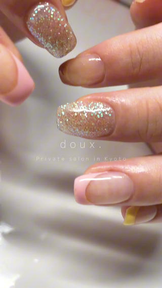 mix french × glitter 

#京都 #京都ネイルサロン #韓国ネイル #夏ネイル #フィルイン #フットネイル #クリアフレンチ #フレンチネイル #オフィスネイル #フラッシュネイル 