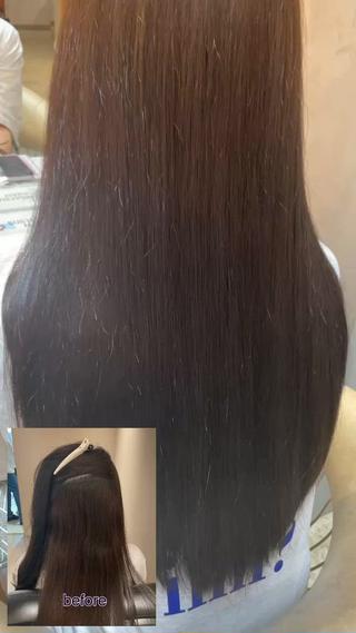 艶々縮毛矯正

韓国ヘア　韓国レイヤー　韓国風　20代　30代　40代　ヨシンモリヘア　ザクザクレイヤー　レイヤーカット　透明感カラー　艶カラー　顔まわりカット　フェイスレイヤー　サイドバング　大人ガーリー　ブリーチなし 髪質改善 