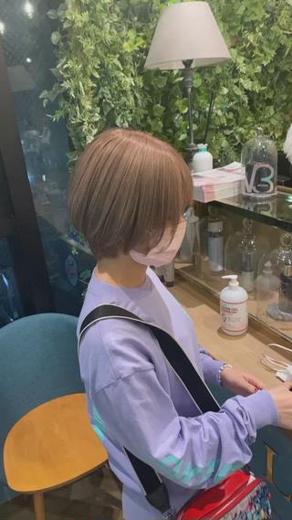 ショート カラー 🌈ブリーチ特化🌈 MINATOのヘアスタイル