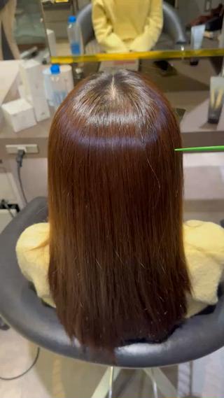 セミロング 巻ける縮毛矯正 タイラハルキのヘアスタイル