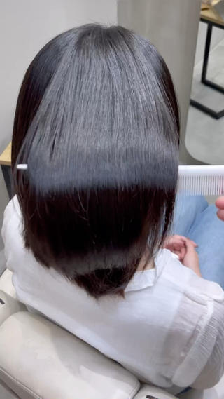 ミディアム おしゃれ染めで白髪を 染める/山口玲緒奈のヘアスタイル