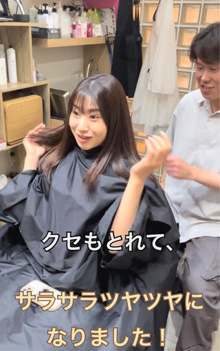 セミロング おしゃれ染めで白髪を 染める/山口玲緒奈のヘアスタイル