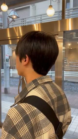 メンズ rio¦ブラウン¦暗 髪¦縮毛矯正🌙のヘアスタイル