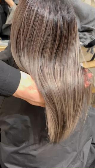 ミディアム 川下 諒のヘアスタイル