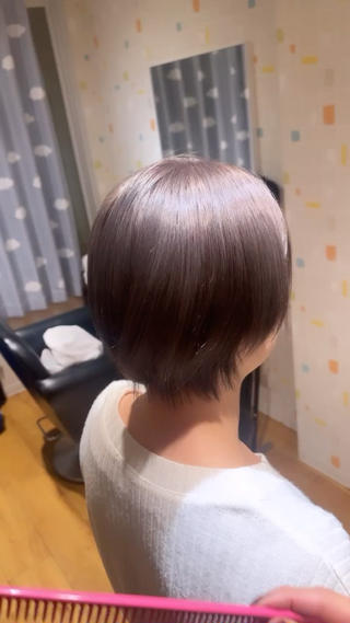 ︎ラベンダーグレージュ×ショートカット︎ 