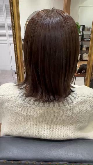 透明感抜群イルミナカラー使用 