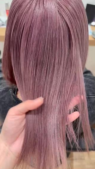 ミディアム 透明感イルミナカラー ／寒色/MOMOKAのヘアスタイル