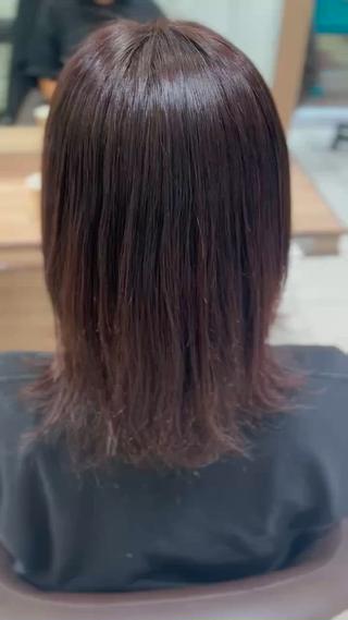 ミディアム カラー ☁🫧縮毛矯正 /沖春奈🪽🫧のヘアスタイル