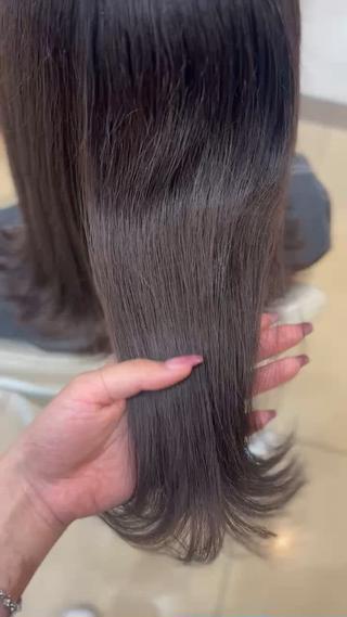 ミディアム カラー ☁🫧縮毛矯正 /沖春奈🪽🫧のヘアスタイル