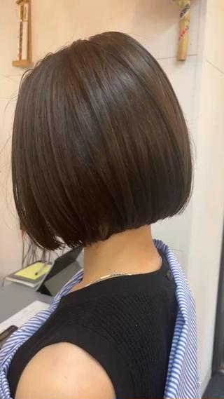 ショート カラー sai x所属・奥秋 理紗　sai xのヘアスタイル