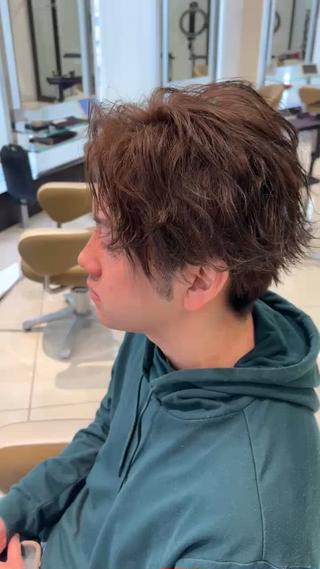 ショート メンズ EARTH北上店所属・０分パーマ/ メンズパーマ藤原海斗のヘアスタイル
