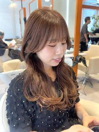 セミロング ヘアアレンジ 韓国風🦋🦋モテ ヘアMIKU/表参道のヘアスタイル