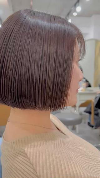 まるっとボブ
内巻きボブ
マロンベージュ
ブリーチなしカラー 