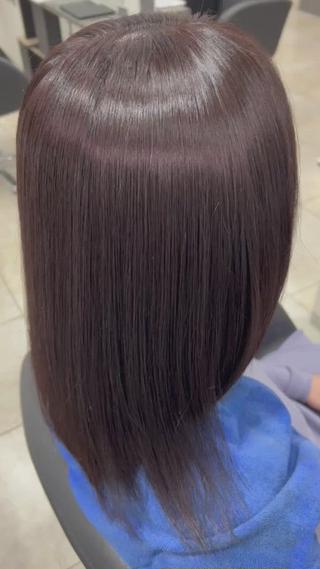 髪質改善カラー×トリートメント無し 