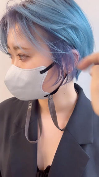 pail blueとpurpleのルーツカラー