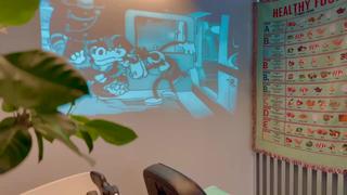 シャンプー台では季節に合わせてプロジェクターで映像を流しております！

店内も色々工夫しておりますので、ご来店いただいた際は店内を見渡してみてください 