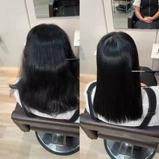 セミロング 美髪矯正🪞髪質改善 立石ヒロトのヘアスタイル