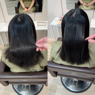 セミロング 美髪矯正🪞髪質改善 立石ヒロトのヘアスタイル