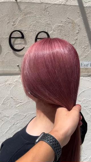 ブリーチカラー
ピンクベージュカラー