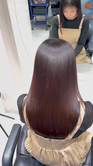 ロング anhelo髪質改善 メテオ髪質改善名駅のヘアスタイル
