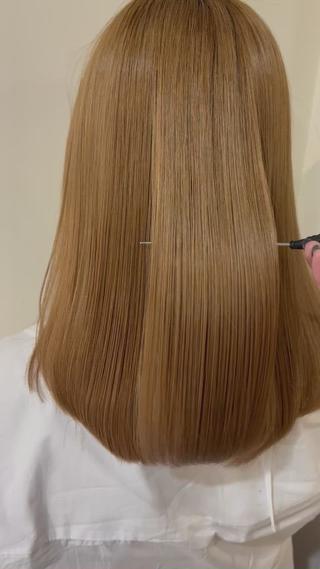 セミロング ながやま まいのヘアスタイル