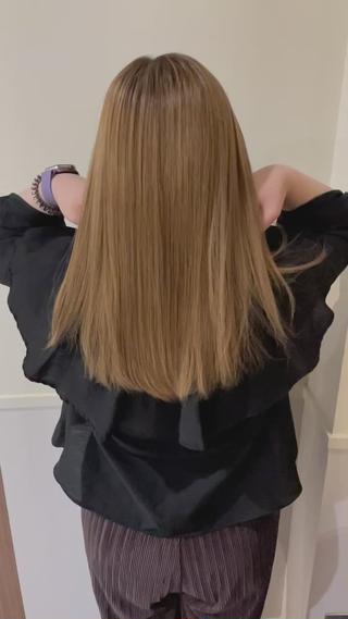 セミロング ながやま まいのヘアスタイル