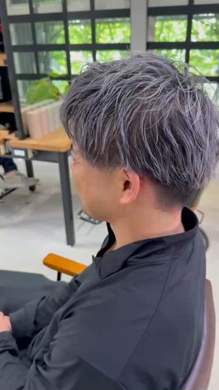 全頭ブリーチから作るメンズシャドールーツ 