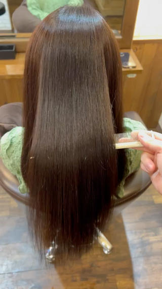 柔らかい質感のツヤサラ髪に️

#髪質改善#髪質改善カラー
#イノアカラー#iNOA
#サイエンスアクア#TOKIOトリートメント 