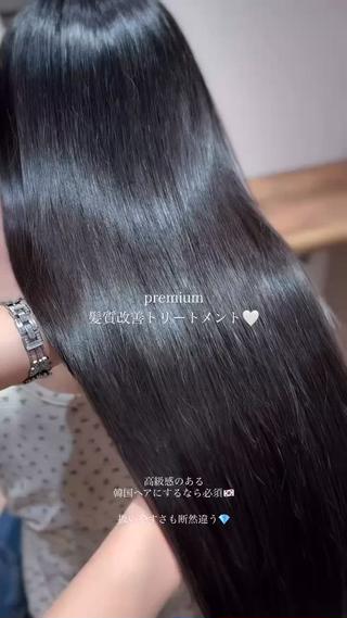 セミロング カラー 韓国技術習得者🩰 narumi🤍のヘアスタイル