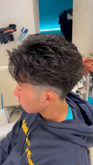 パーマ メンズ メンズパーマ 副店長ユウタのヘアスタイル