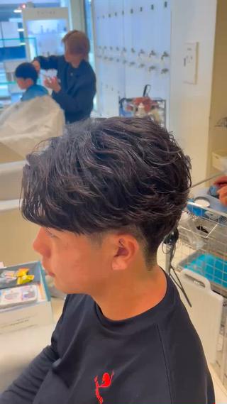 パーマ メンズ メンズパーマ 副店長ユウタのヘアスタイル