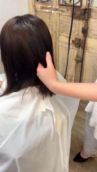 ドライヤーでわかるくらい！！
サラツヤ縮毛矯正に仕上げます 